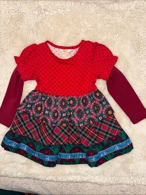 Matilda Jane Red with Dark Red Polka Dot Top